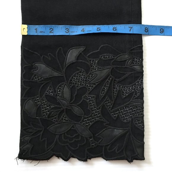 Liverpool Kayden Floral Embroidered Cropped Jeans - Picture 5 of 9